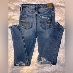 American Eagle distressed skinny jeans